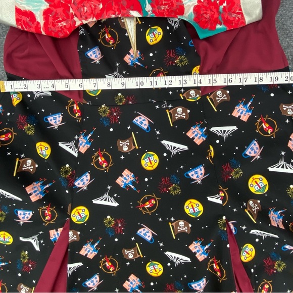 Disney Captain Marvel Retro Midi Dress Size 2X Park Rides Themed Rare NWOT - Picture 11 of 13